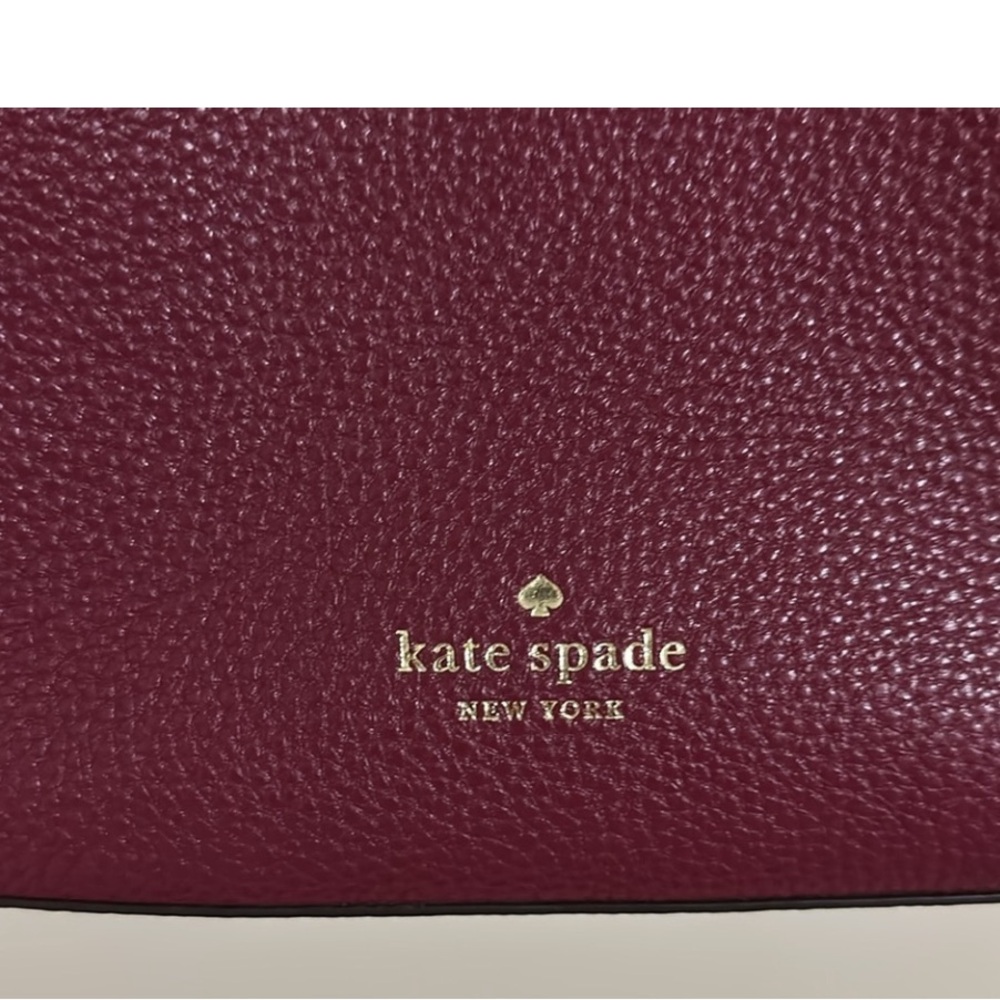 Kate Spade Marti Burgundy Leather Tote Bag - Picture 7 of 8